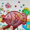 Schattige Draagbare Uittrekbare PU Leer Sleuteletui Trekkertype Zak Sleutelhouder Sleutels Leer Sleutelhanger Cartoon Taiyaki Sleutel Beschermhoes