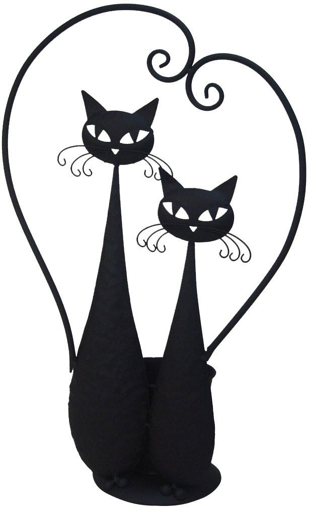 

Kawabata Planter Cat Black 1601IFH018