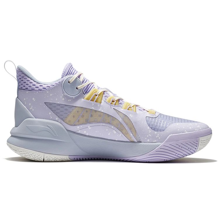 Li-Ning Sonic 10 Team Lilac Purple Pale Banana Men Sneakers ABPS015-3