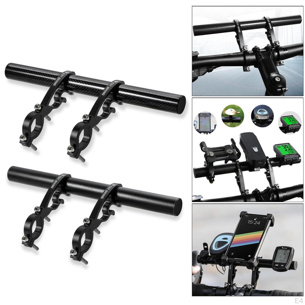 Bike Handlebar , Lightweight Bicycle Extension Bracket Mount Holder for Lights Lamp Phone