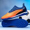 Youth Soccer Cleats Boys Girls Kids Low-Cut AG Studs Rubber Sole PU Fabric Upper Durable Training Football Shoes