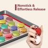 Macaron Silicone Baking Mats, 3 PCS Non Stick Macaroon Mat Silicone for Macarons, Cookie, Pastry, Red