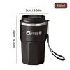 WORTHBUY Portable Double-Walled Insulated Coffee Cup 304 Stainless Steel Mug Reusable Leak-proof Drinking Cup For School Office