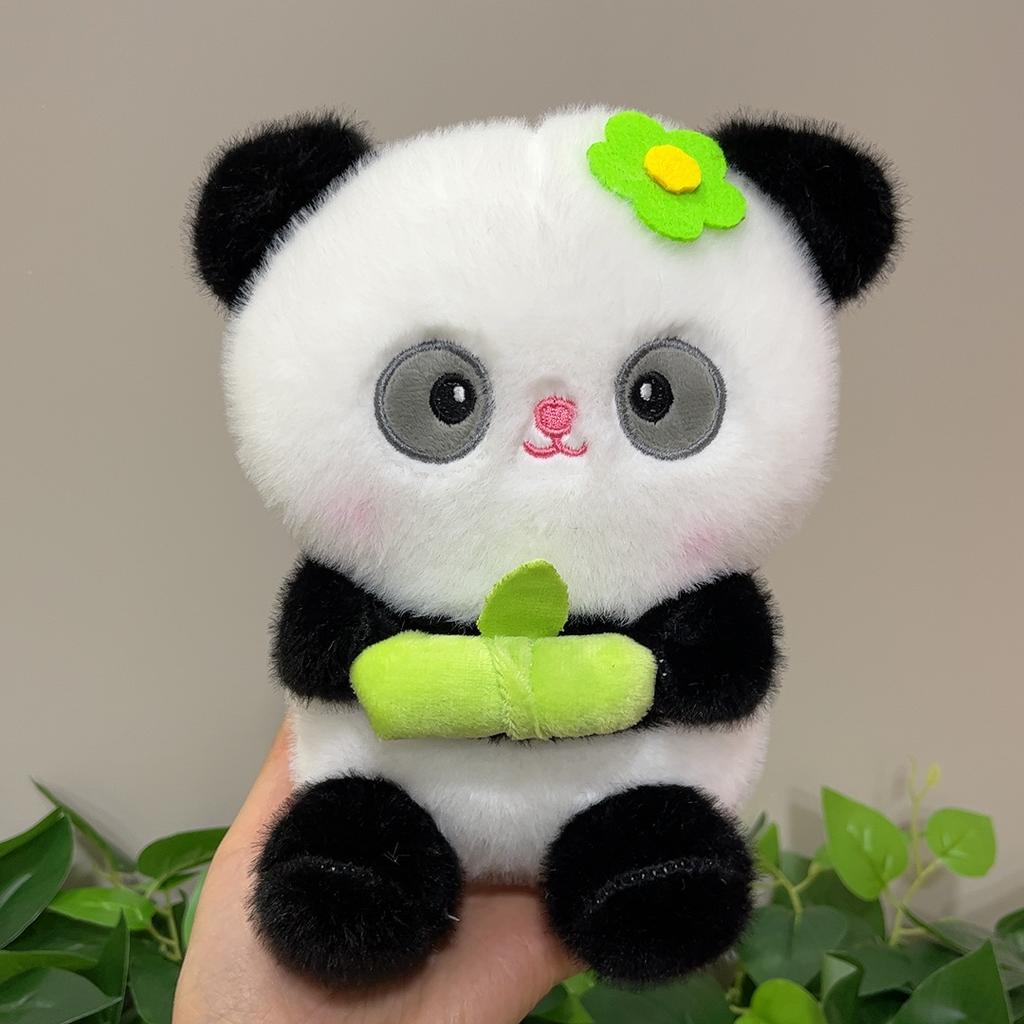 Popular Bamboo Panda Plush Toy Boutique Cute Doll Doll 8 Inch Grab Doll Holiday Gift Gift