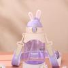 Water Bottle Outdoor Sports Large Capacity Plastic Water Cup Elastic Cover Student Portable Rope Cup Creative Cup Space Cup Kettle