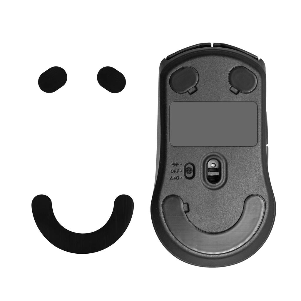 Nožičky myši kwmobile kompatibilní s myší SteelSeries Rival 3, náhradní nálepka, zesílená podrážka, černá -