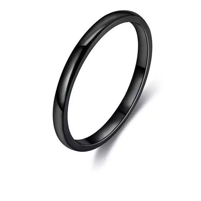 

Холодный ветер, универсальное гладкое кольцо из титановой стали, кольцо-шарнир, кольцо на хвост, не выцветает, пара, указательный палец, мужчины и женщины No. 7 чёрный