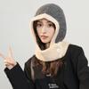 Korean Balaclava Women's Autumn and Winter Hat and Scarf Integrated Outdoor Warm Ear Protection Woolen Knitted Hat