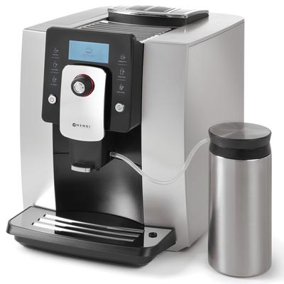 One Touch Automatic Coffee Machine with 600ml Milk Container SILVER Hendi 208984