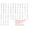 50pcs Dental High Speed Burs High Speed Handpiece Turbine Diamond Burs Diamond Polishing Tooth Preparation Dentist Material