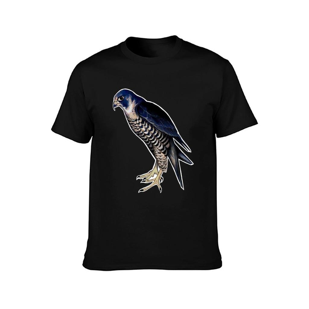 Peregrine Falcon colored digital art T-Shirt graphic t shirts heavyweights customizeds essential t shirt men clothes
