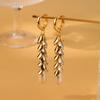 Alloy Trendy Gold Long Earrings With Irregular Design For Women Street Look