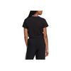 Adidas Originals Cropped Tee Flocked Embroidered Logo Sports T-Shirt Women Tops Black H20253