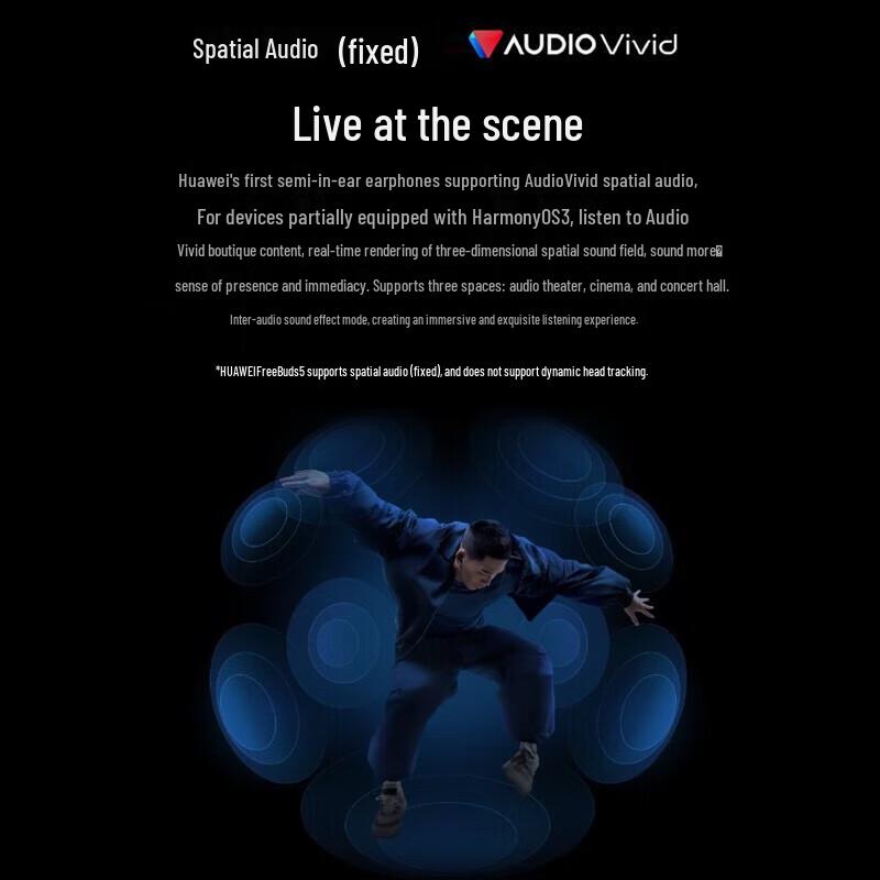 HUAWEI FreeBuds 5 Semi-in-ear Noise-Cancelling Bluetooth Earbuds