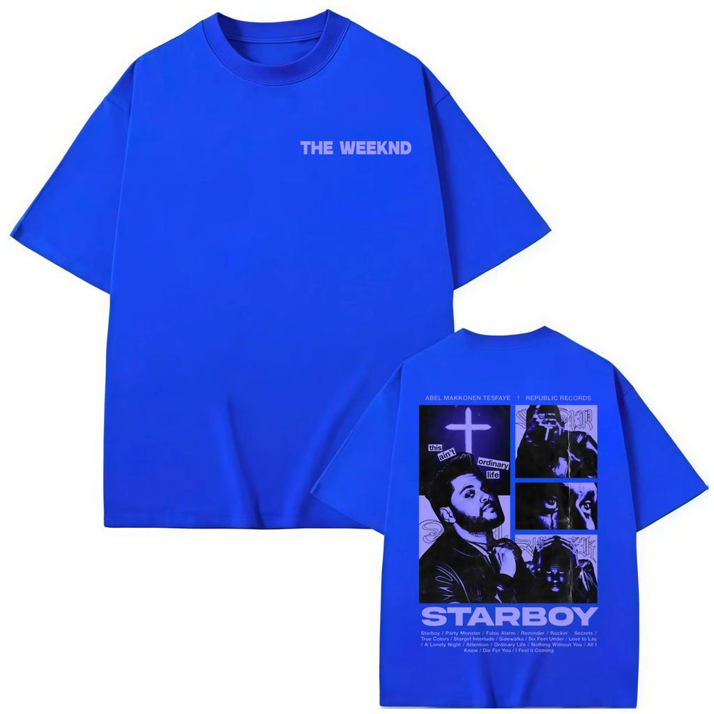 Rapper The Weeknd Album Merch T-shirt Men Women Hip Hop Vintage Short Sleeve T-shirts Summer Fashion Oversized T Shirts
