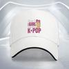 KPOP Girl Finger Heart Baseball Cap Polyester Adjustable Casual Hat for Adult Unisex Outdoor Sports