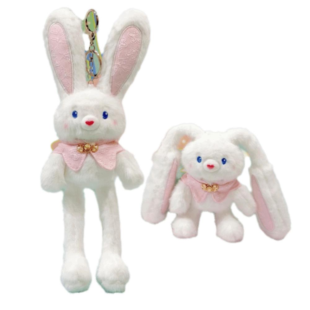 Creative Design Plush Rabbit Pendant 30cm Size Ear Pulling Rabbit  Christmas Gift