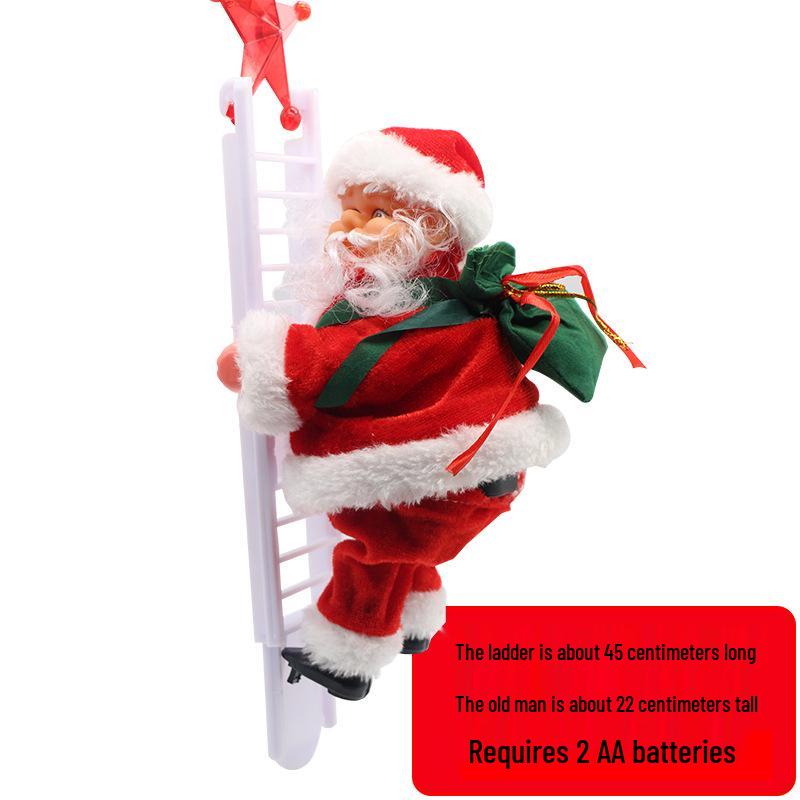 European Christmas Climbing Santa Electric Toy and Decoration