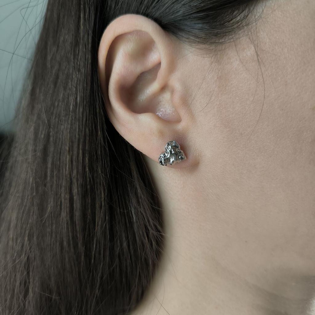 Silver Earrings Without Stones (2186823)