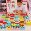Children's Wooden Educational Marble & Dominoes Set with Number Calculation & Building Blocks