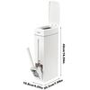 Trash Can and Toilet Brush Set Trash Cans Toilet Brush Garbage Bucket and Toilet Brush with Holder Set for Bathroom