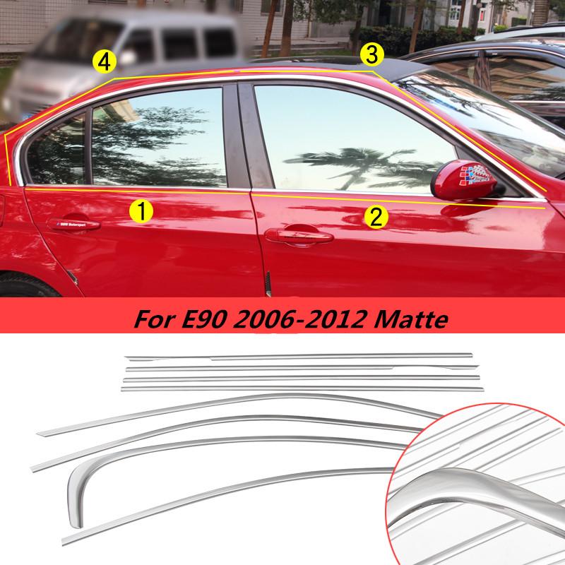 Fit For BMW 3 Series 316i 328 320 320i F30 E90 E92 2006-2012-2018 Window Decoration Bright Chromium Styling Car Accessories