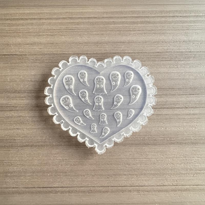 3D Heart Shaped Clear Silicone Nail Art Mold With Multiple Patterns For Diy Nail Decoration Making Tools