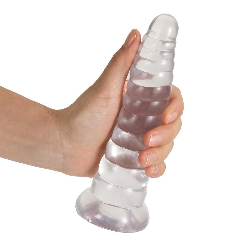 Thread shape Dildo Anal Plug 3 Size Butt Plug with Strong Suction Cup Men Prostate Massager Sex Toys for Men Women MasturbationGood product