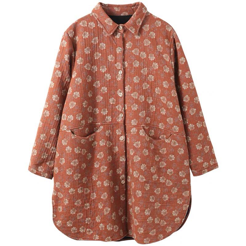 Warm Stylish 2026 Korean Plus Size Mid-Length Age-Reducing Velvet Jacket for Women