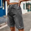 Bermuda Jean Short for Women Trendy Stretchy Denim Shorts