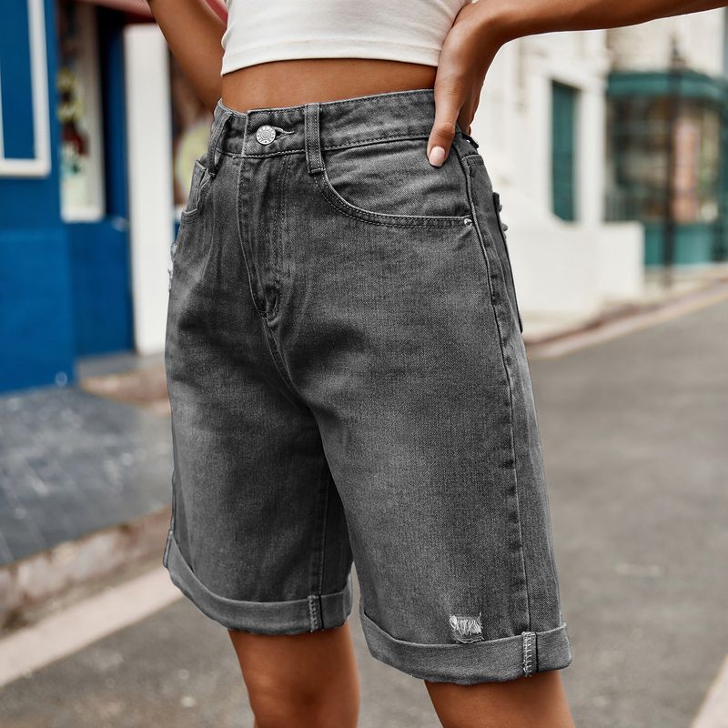 Bermuda Jean Short for Women Trendy Stretchy Denim Shorts