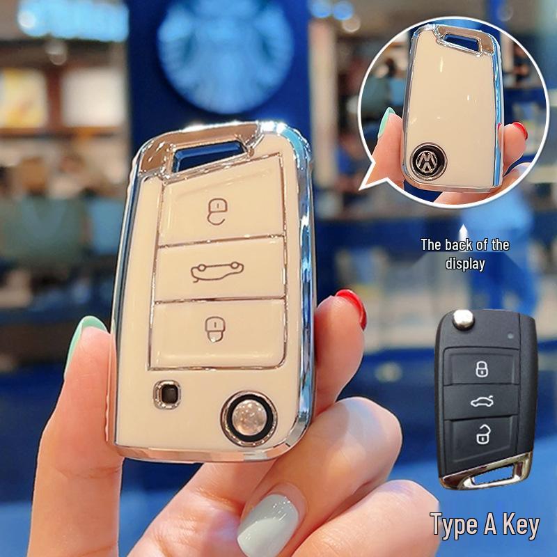 Volkswagen Key Covers Fit: Magotan, Passat, Sagitar, Polo, Bora, Tharu, Tayron, Lavida, Tiguan, T-Roc