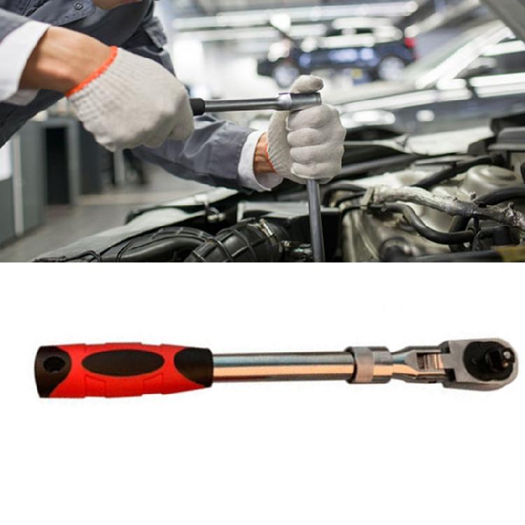 72-Tooth Extendable Flex-Head Ratchet Tool 1/4 3/8 &1/2-Inch Drives Wrench