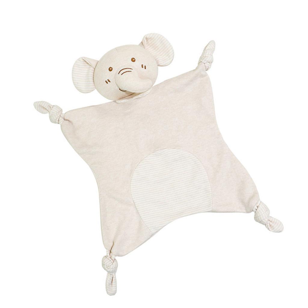 Machine Washable Infant Security Blanket PP Cotton Fabric Comforting Towel Animal Design for Toddler Anxiety Relief
