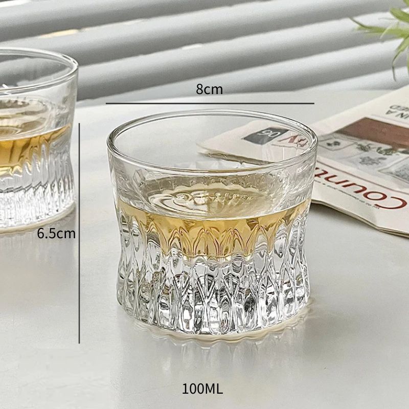 Novel Crystal  Glass Cup Thick Pink Ladies Wineglass Whisky Puck Transparent Brandy Cup Ice Coffee Cup