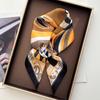 Fashion Square Scarf For Women Elegant Ladies Hijab Neckerchief Luxury Shawl For Travel Soft Stain Imitation Silk Scarves