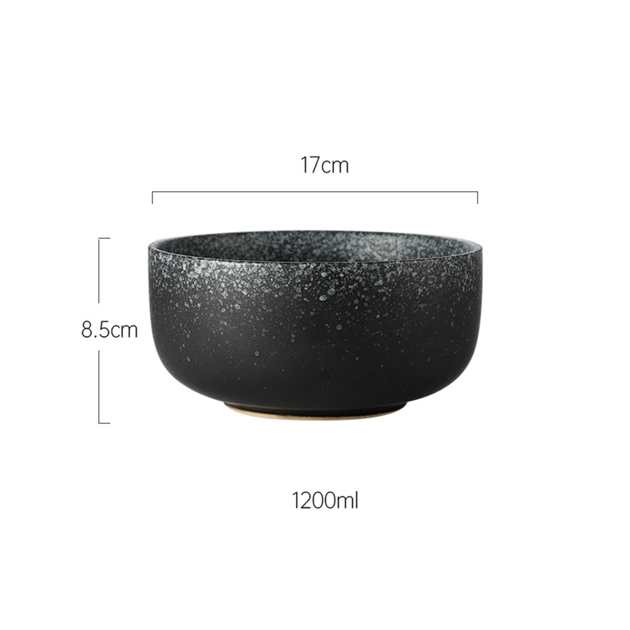 Japanese Ceramic Noodle Bowl 1200ml Large Soup Bowl Vintage Kitchen Dinner Bowl for Ramen Pasta Salad Rice, Porcelain Bowl Microwave / Dishwasher Safe