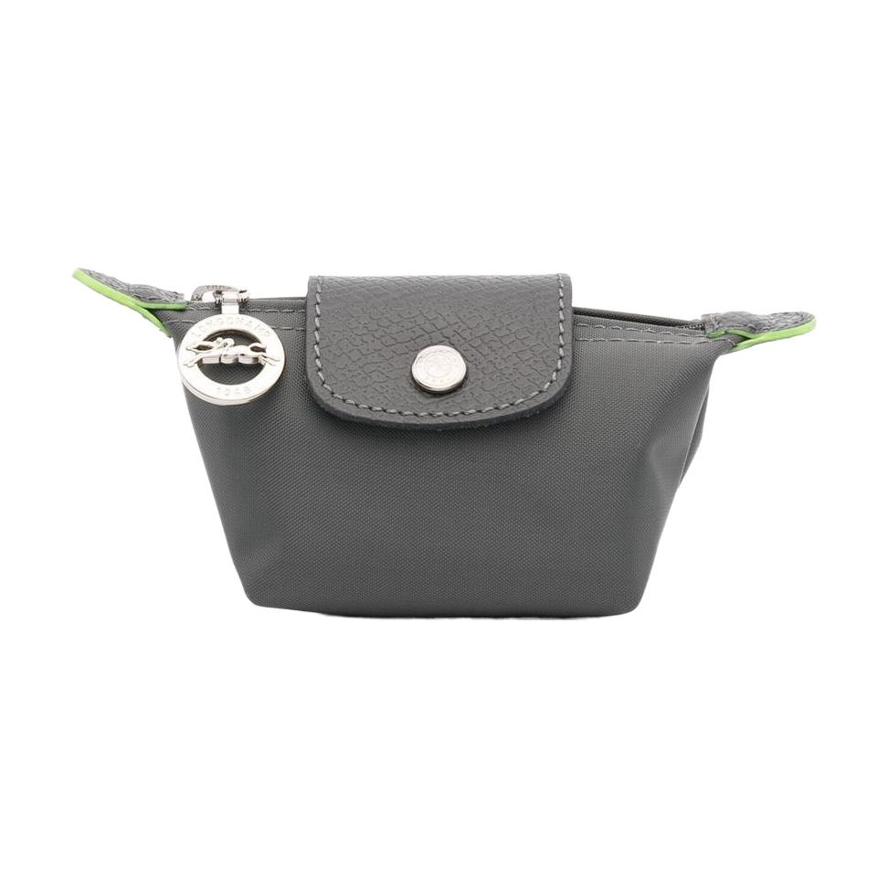 

Longchamp Le Pliage Green Solid Simple Embossed Letter Logo Canvas With Leather Trim Dumpling Bag Canvas Wallet Women Bags Gray 30016919P66 Gray