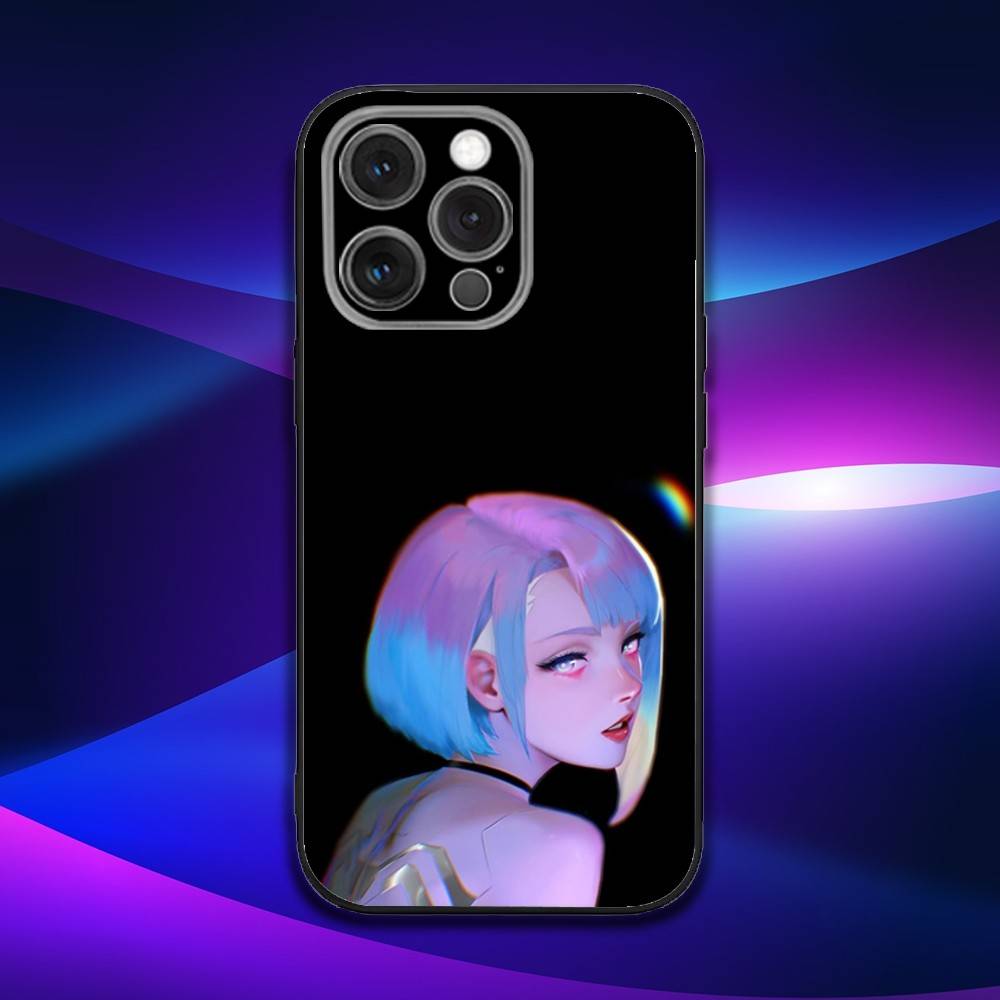 

C-Cyberpunk L-Lucyna Phone Case For iPhone 16e,16,15,14,13,12,11,Pro,X,XS,Max,XR,Plus,Mini Soft Black Cover iPhone16