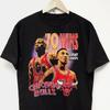 Chicago Bulls 3-peat T-shirt vintage anni '90 rap hip hop maglia grafica t-shirt rodman