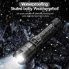 High Power 2000LM LED Flashlight Built-in Battery USB Rechargeable Strong Light Tactical Torch Outdoor Camping Emergency Lantern