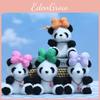 Charming Cartoon Panda Plush Doll Keyring Super Soft Short Plush Accessory