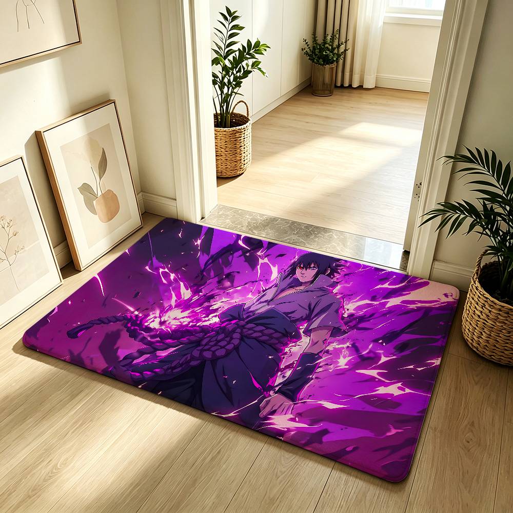 Anime N-narutoS Classic Carpet Bathroom Anti-slip Mat Door Mat Home Decoration Mat Entrance Door Mat Scratch-resistant Door Mat