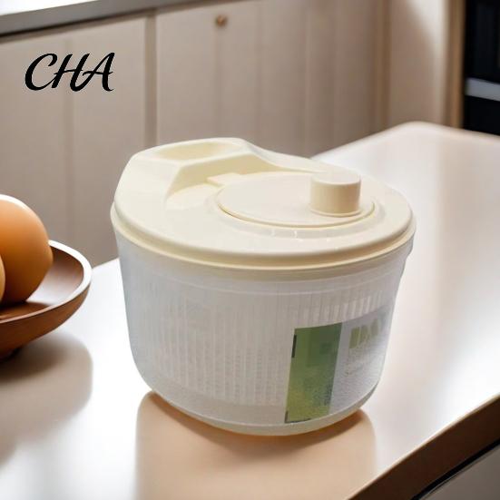 Multi Functional Vegetable Slicer Salad Spinner, Manual Quick Drying Fruit Washer, with Kitchen Tool for Vegetables Slicing Blade Design, Dryer