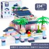 Children'S Building Block Small Particles Pink Castle Scene Puzzle Assembly Building Block Toys Boys And Girls
