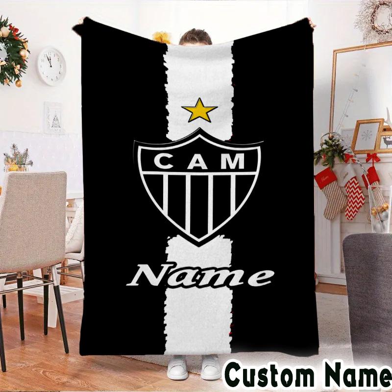 Custom Name Team Spirit Cam Unity Throws Blanket Flannel Blankets for Couch Bed Gifts for Men Women Picnic blanket Christmas fan gifts