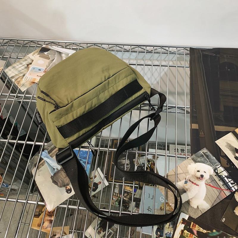 New solid color casual nylon oblique span women's simple large-capacity sports travel backpack storage duffel bag