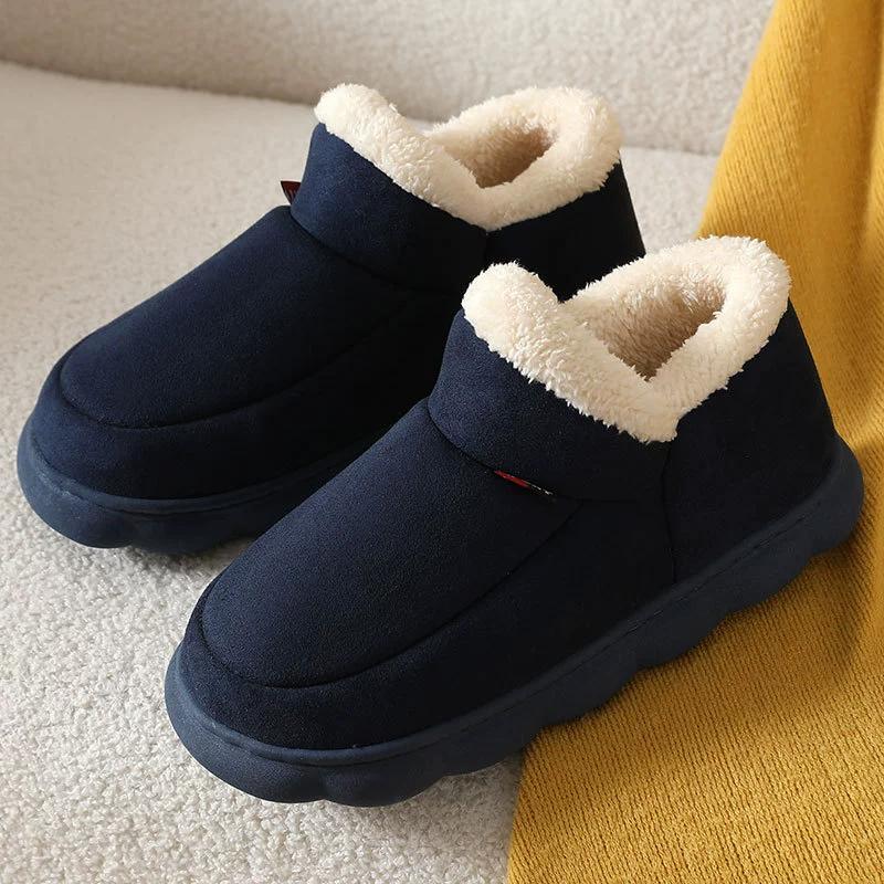 Fashion Kidmi Women's Slippers Popular Corduroy Cotton Shoes Soft Cotton Plush House Cotton Shoes for Men and Women Warm Anti-slip Shoes
