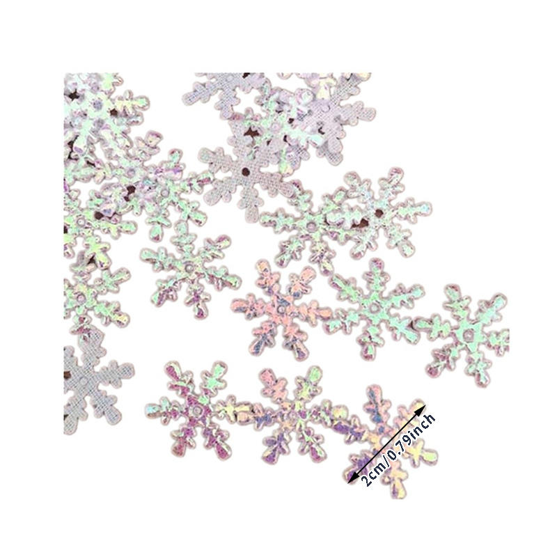 200/300PCS Snowflakes Confetti Decorations for Christmas Winter Confetti Snow Party Wedding Birthday Holiday Party Table Decorations Supplies