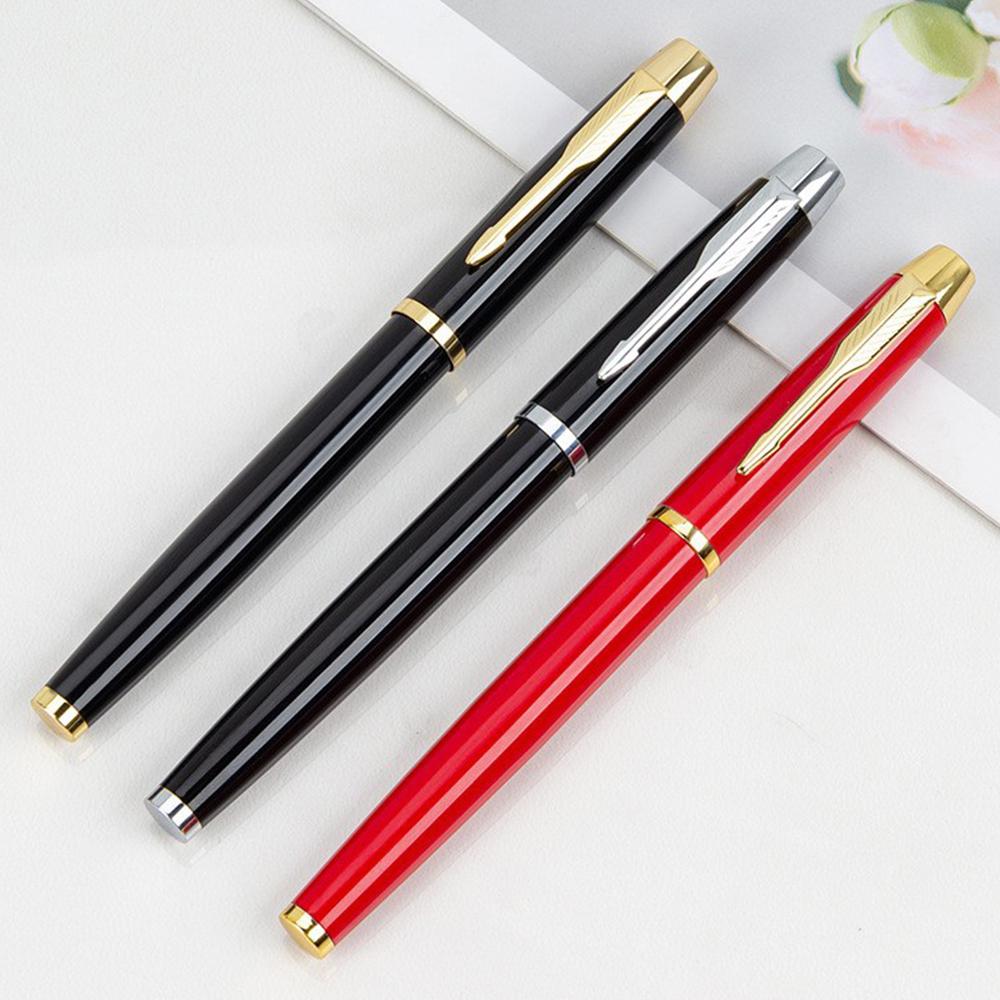 Metal Signature Bead Pen Company Business Office Gift Pen School Student Neutral Pen Ballpoint Pen 0.5mm Black Ink